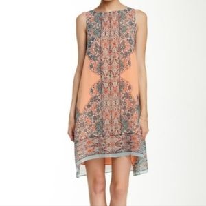 Max Studio Women's Sleeveless Chiffon  Midi Dress  Sz L